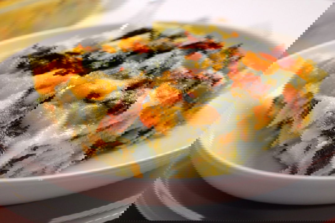 Lasagne con zucca, spinaci, speck ed Emmenthal