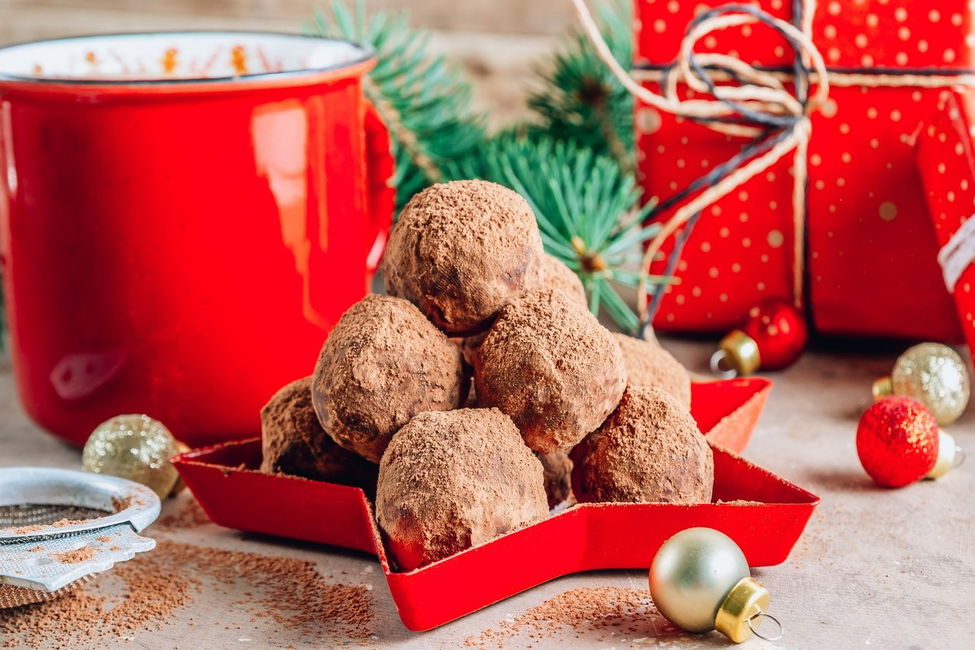 Tartufini di Natale al cioccolato