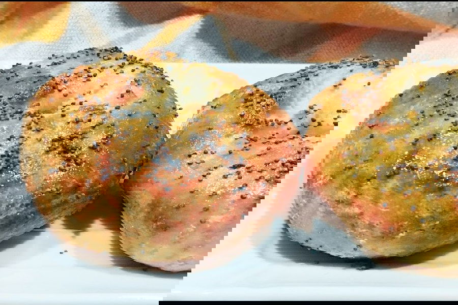 Bagels allo yogurt greco cotti in friggitrice ad aria