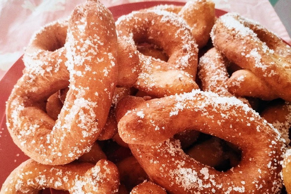 Graffe fritte alla ricotta senza lievitazione