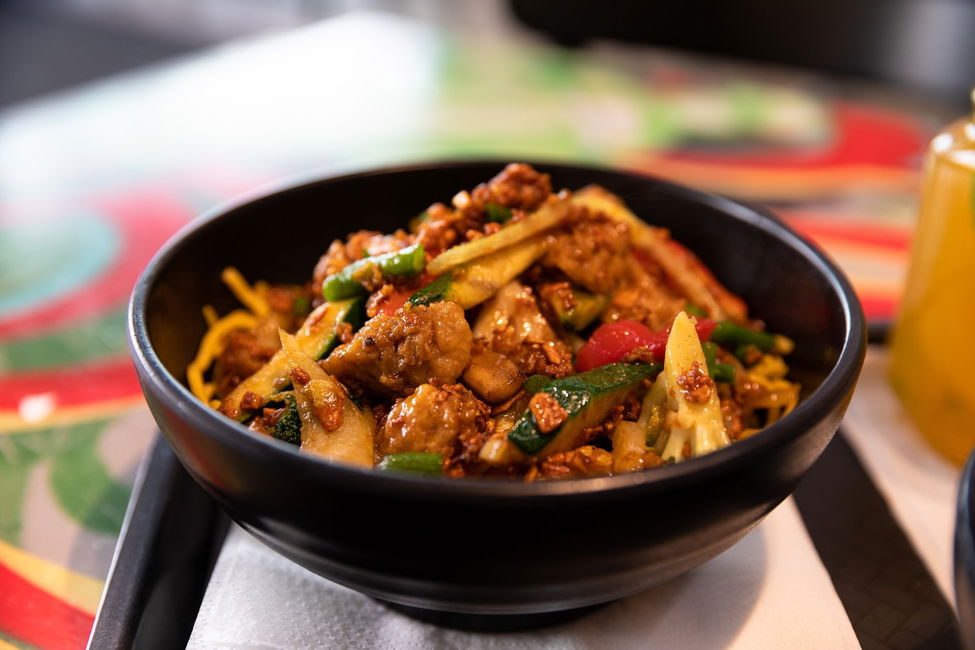 Seitan teriyaki con verdure facile e veloce