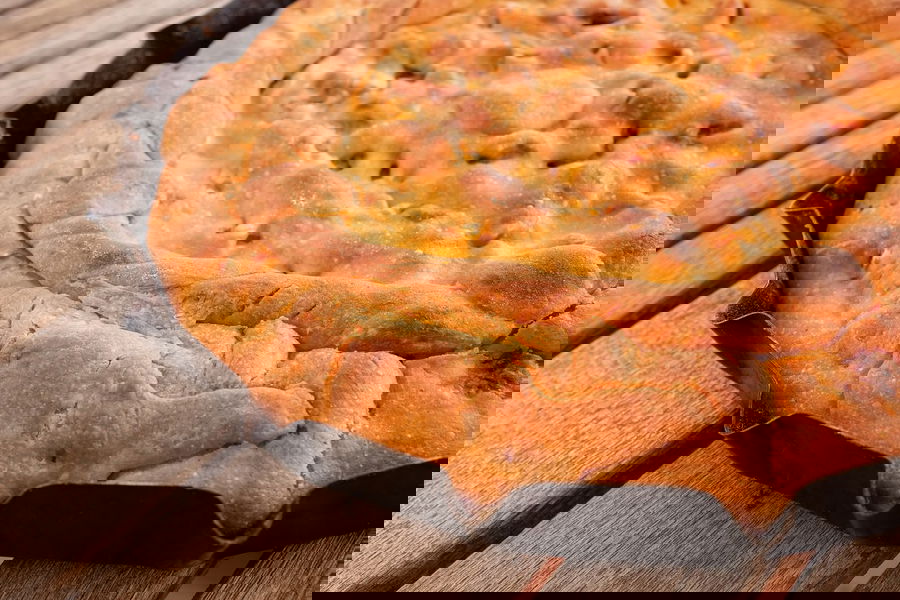 Rustico goloso di tonno e porri