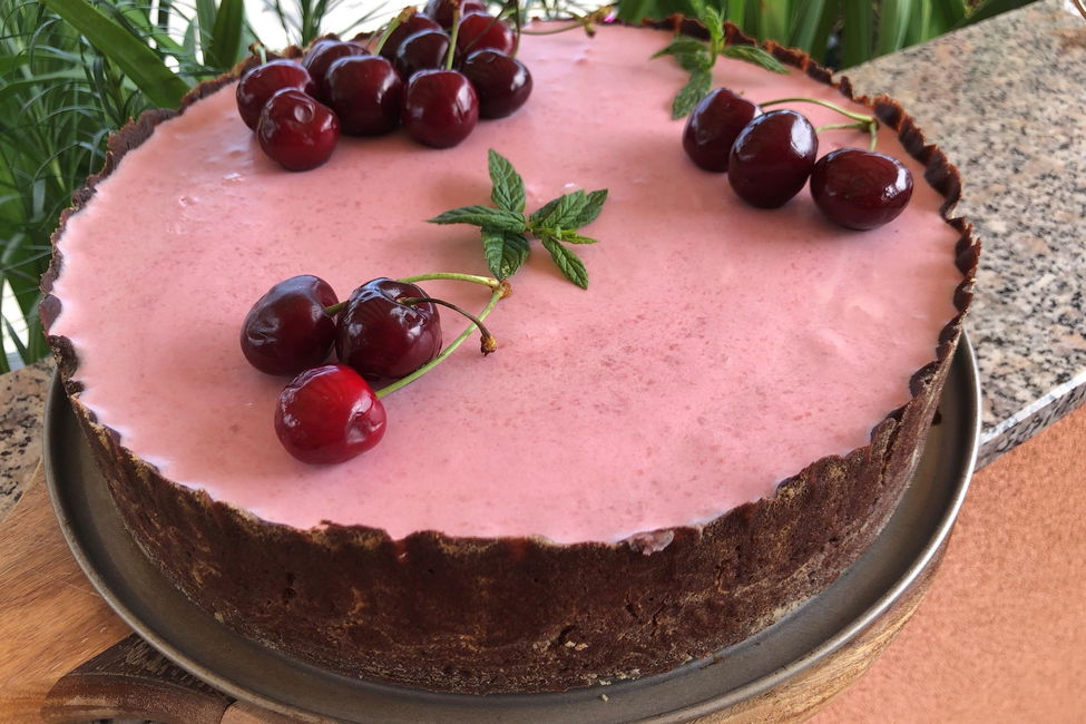 Crostata Frangipane al Cacao & Mousse di Ciliegie