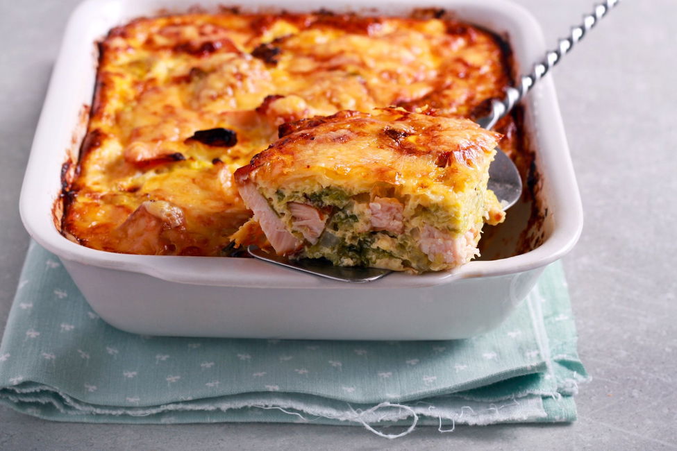 Gratin di broccoli e pollo arrosto speziato