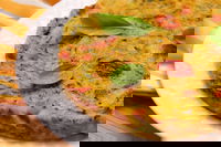 Frittata al forno con zucchine, pomodorini e mortadella