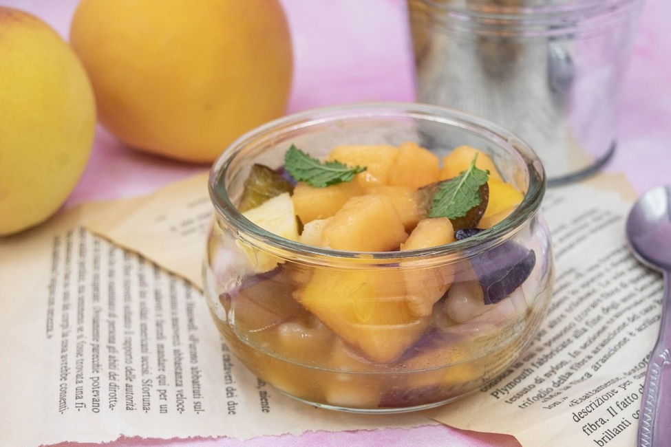 Macedonia di frutta con Rum Bianco