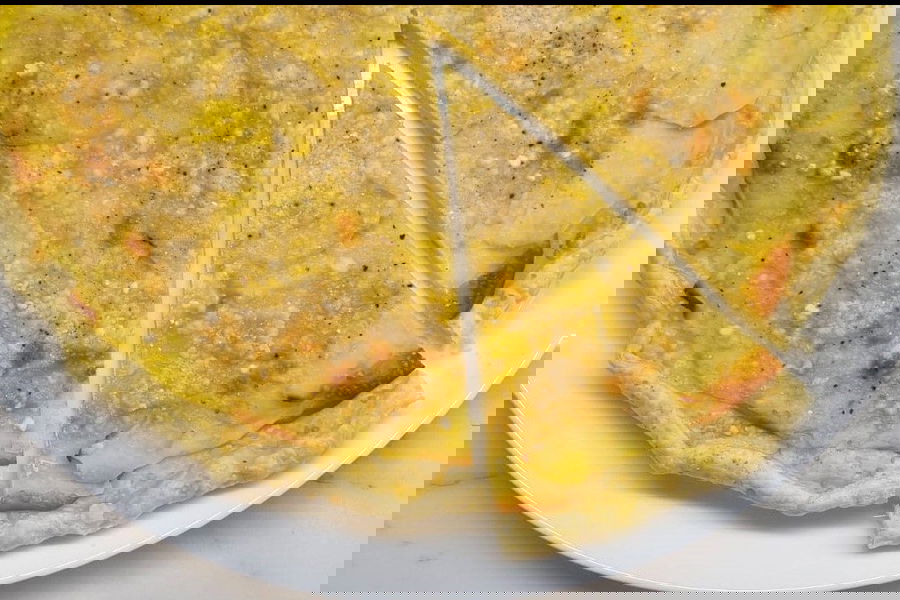 Torta rustica con stracchino, scamorza affumicata e patate
