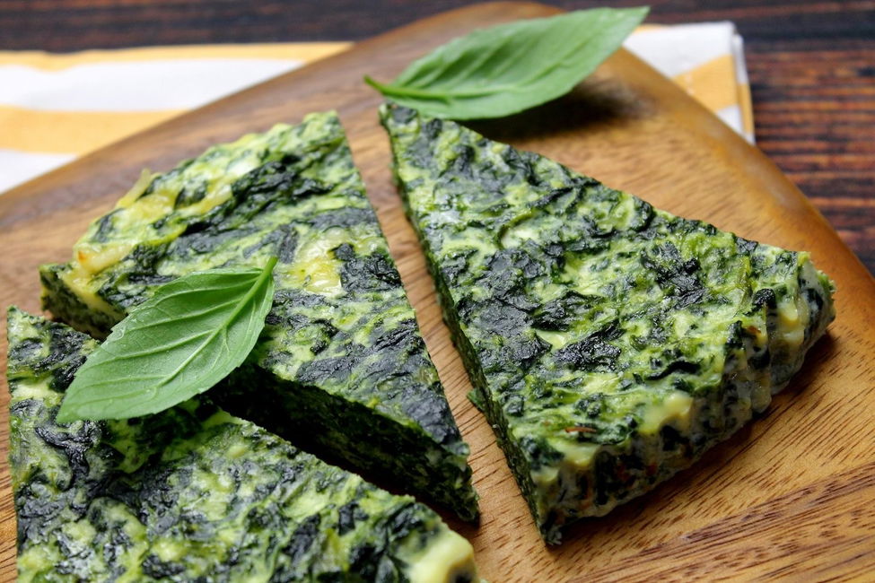 Frittata al forno con spinaci e ricotta senza lattosio
