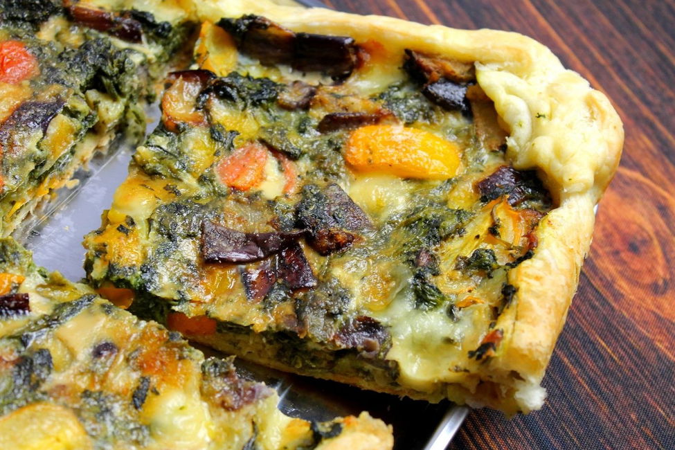 Sfoglia rustica alle verdure e mozzarella senza lattosio