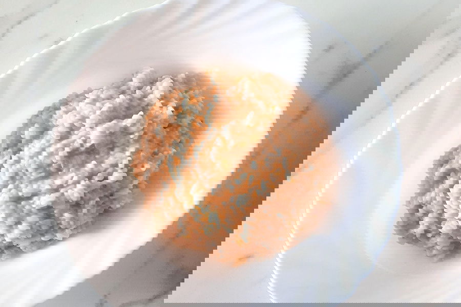 Risotto cremoso ai porri e panna