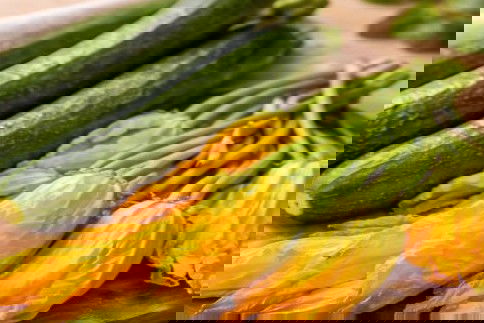 Risotto zucchine e fiori di zucca