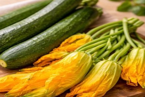 Risotto zucchine e fiori di zucca