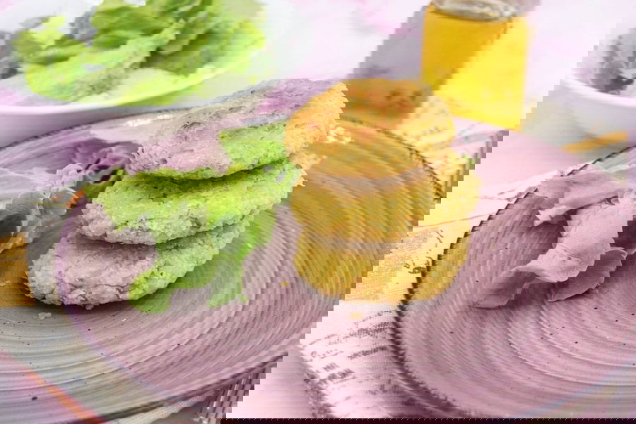 Mini burger di ceci e formaggio