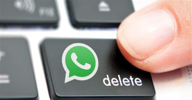 Whatsapp: ecco come fare per cancellare i messaggi inviati