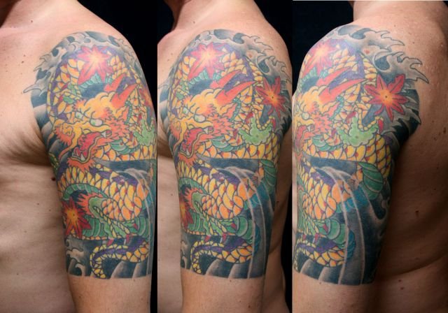 Tattoo giapponese braccio: il dragone, un vero e proprio 'must'