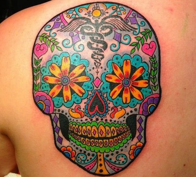 teschio messicano tattoo