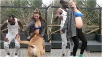 E’ al nono mese di gravidanza e balla con il marito. Poi si unisce a loro anche il cane…esibizione dolcissima!