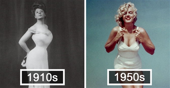 Com’è cambiato il concetto di bellezza femminile negli ultimi 100 anni