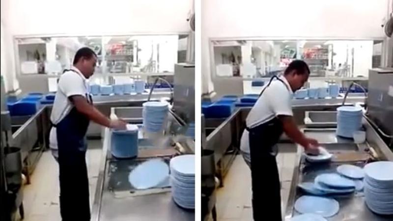 Non ami lavare i piatti? Impara la tecnica di quest’uomo