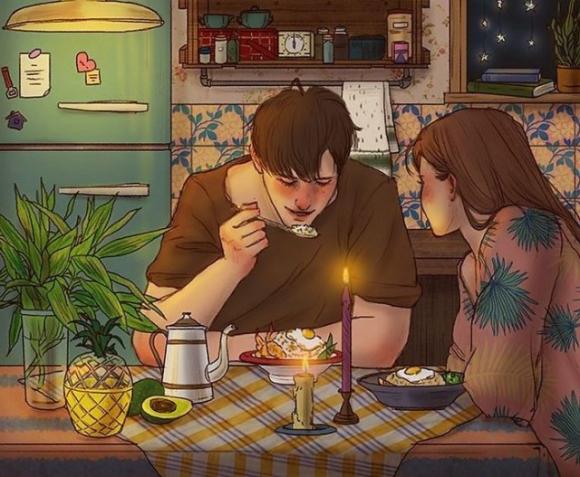 Un’artista coreana mostra la “bellezza dell’amore”. Le sue illustrazioni romantiche sono magnifiche!
