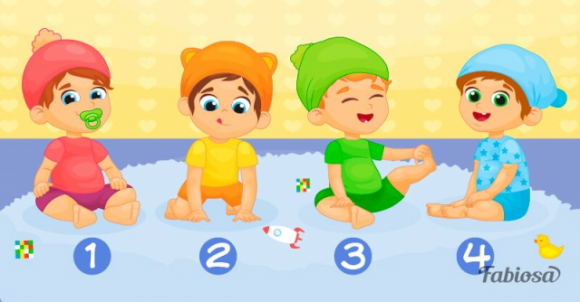 Quale di questi bambini è un maschio?