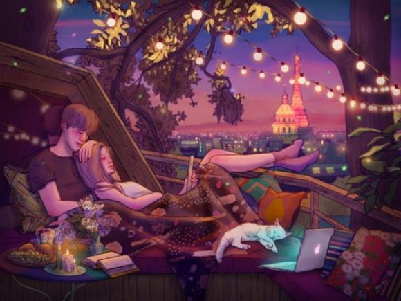 Queste splendide illustrazioni riassumono tutta la magia dell’amore