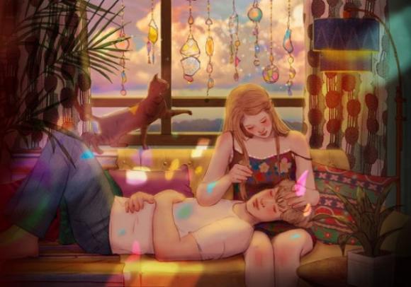 Queste splendide illustrazioni riassumono tutta la magia dell’amore