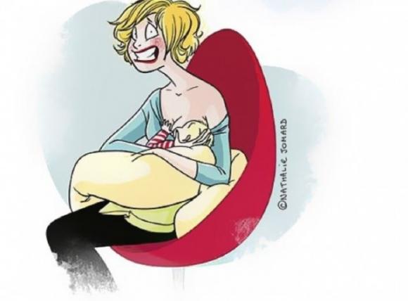 Queste vignette raccontano in chiave comica l’avventura emozionante del divenire mamma