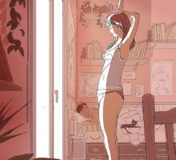 Artista realizza ritratti della sua famiglia, mostrando che la felicità è nelle piccole cose