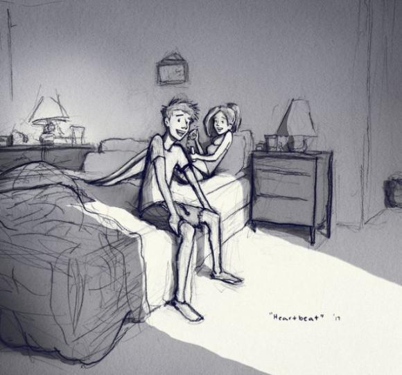 Più di un anno fa un artista ha condiviso un’immagine straziante della sua tragedia. Ora i suoi lavori danno speranza alla gente