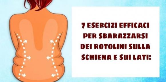 7 esercizi efficaci per sbarazzarsi dei rotolini sulla schiena e sui lati:
