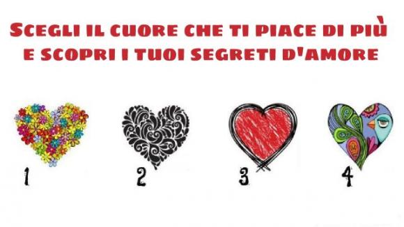 Scegli il cuore che ti piace di più e scopri i tuoi segreti d’amore