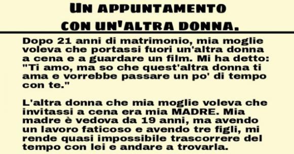 Un appuntamento con un’altra donna. Da leggere!