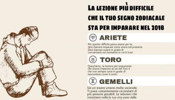 La lezione più difficile che il tuo segno zodiacale sta per imparare nel 2018