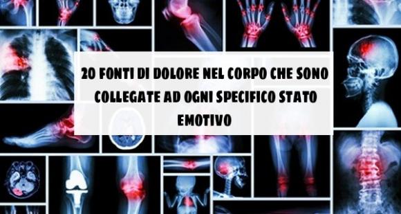 20 fonti di dolore nel corpo che sono collegate ad ogni specifico stato emotivo