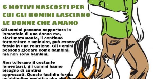 6 motivi nascosti per cui gli uomini lasciano le donne che amano