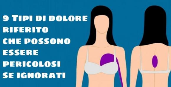9 Tipi di dolore riferito che possono essere pericolosi se ignorati
