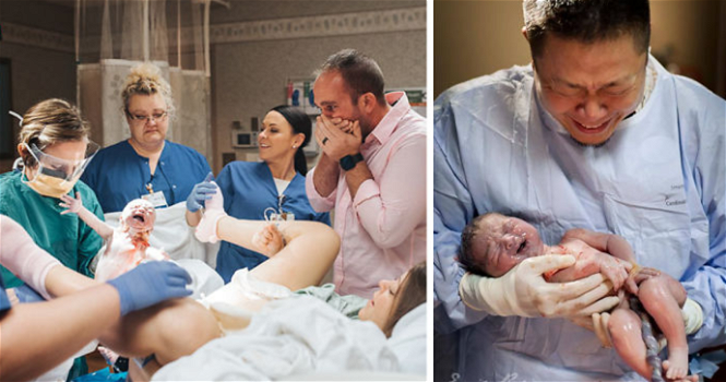 Per festeggiare la festa del papà: qui ci sono più di 30 foto di un papà in sala parto