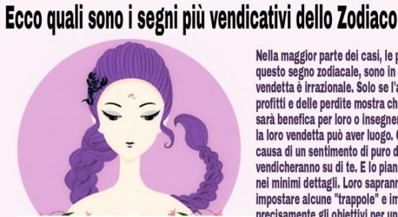 Ecco quali sono i segni più vendicativi dello Zodiaco