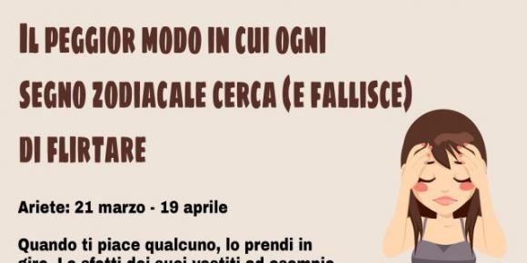 Il peggior modo in cui ogni segno zodiacale cerca (e fallisce) di flirtare