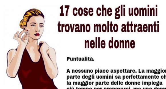 17 cose che gli uomini trovano molto attraenti nelle donne