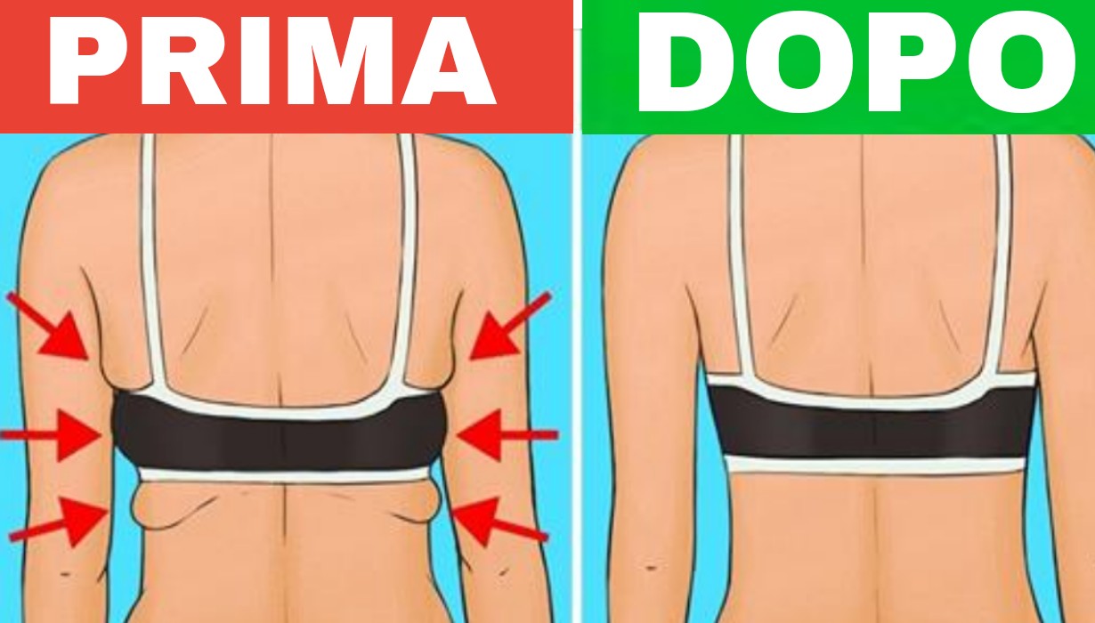 6 esercizi efficaci per sbarazzarsi del grasso sotto le braccia e in tutte le parti dove si accumula