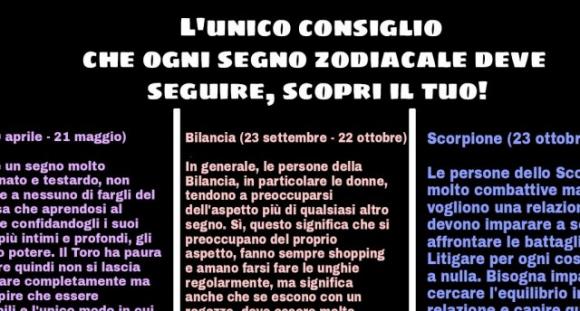 L’unico consiglio che ogni segno zodiacale deve seguire, scopri il tuo!