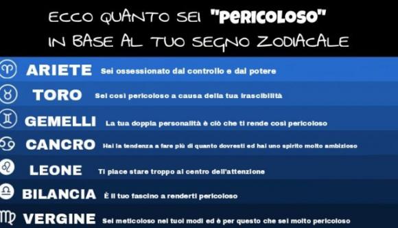Ecco quanto sei “pericoloso” in base al tuo segno zodiacale