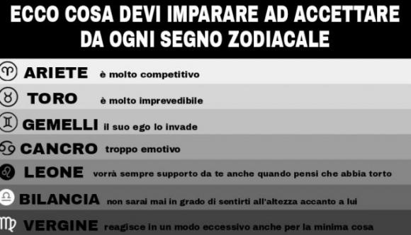 Ecco cosa devi imparare ad accettare da ogni segno zodiacale