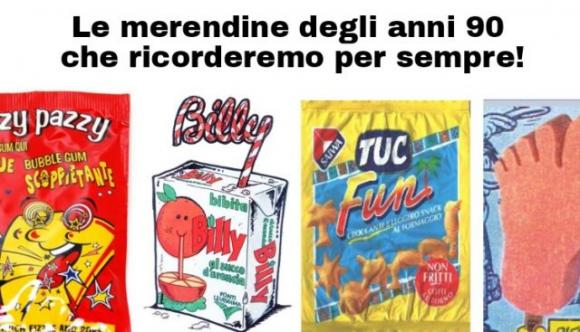 Le merendine degli anni 90 che ricorderemo per sempre!