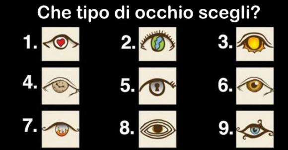 Scegli un occhio e scopri qual è il tratto dominante della tua personalità