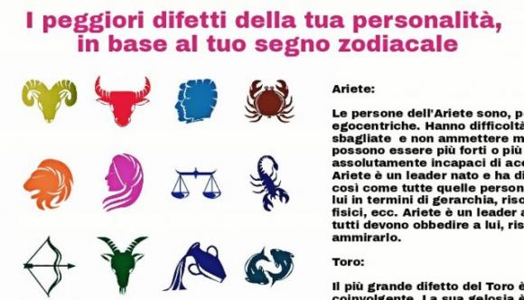 I peggiori difetti della tua personalità, in base al tuo segno zodiacale