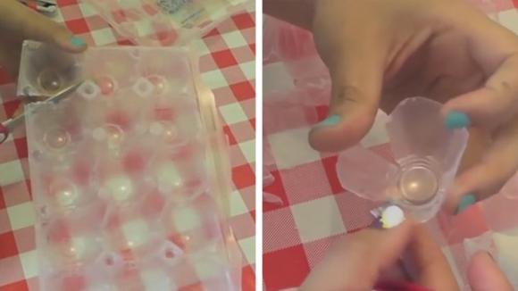 Non gettare via i contenitori di plastica delle uova: l’idea originale per riciclarli
