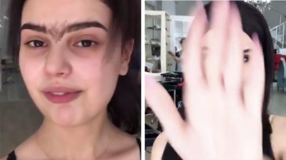 Questa ragazza trasforma il suo aspetto in pochi minuti: il potere del make-up